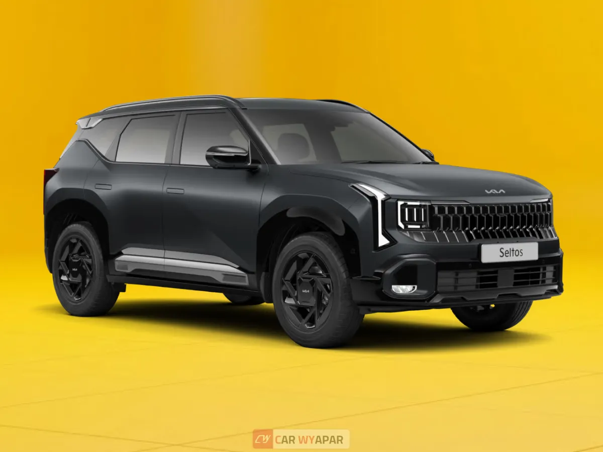 front side view of kia seltos